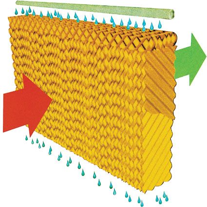 環(huán)?？照{(diào)的降溫效果可以達(dá)到4-10度，它是通過將大量冷風(fēng)送入室內(nèi)，達(dá)到降溫的效果。所以在降溫的同時，會將室內(nèi)悶熱帶有異味的氣體排出，達(dá)到通風(fēng)換氣的效果。而且環(huán)?？照{(diào)還可以根據(jù)不同車間情況，設(shè)計不同的廠房降溫通風(fēng)方案，既可以崗位送風(fēng)降溫，同時也可以為車間整體降溫。