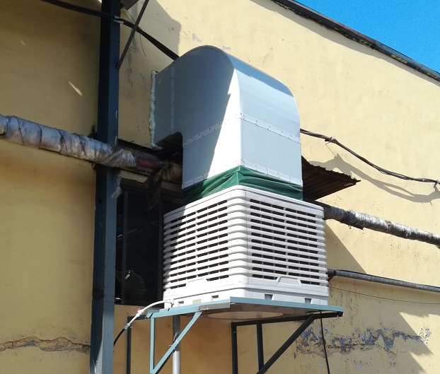 安裝環(huán)?？照{(diào)+工業(yè)大風(fēng)扇給車間降溫怎么樣